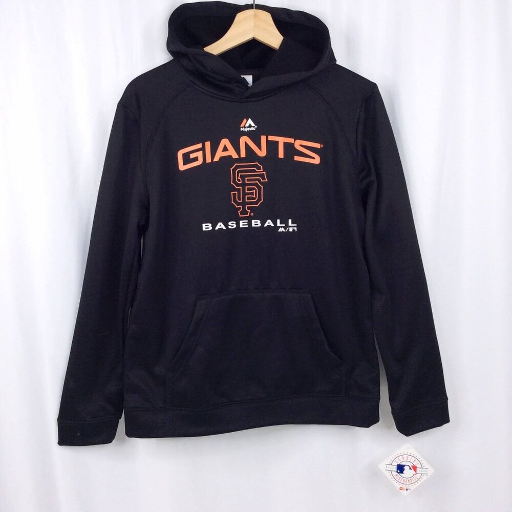 NWT Majestic MLB San Francisco Giants Hoodie Sweatshirt Youth Size Large 14/16